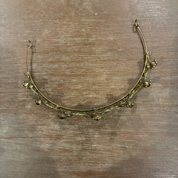 Elegant Gold and Green Tiara - Picture 5 of 5